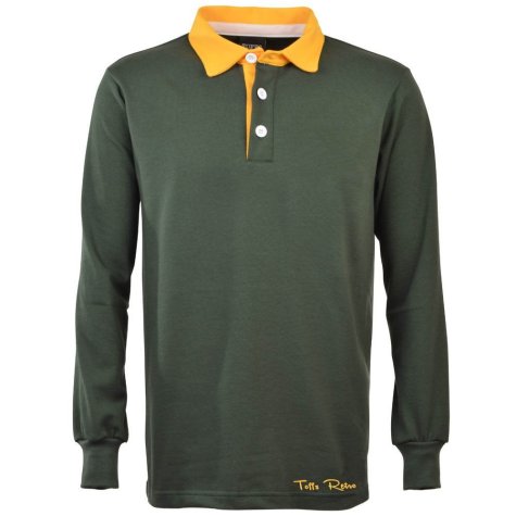 TOFFS Retro Green Long Sleeve Shirt with Collar