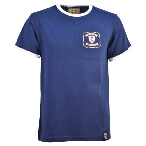 Falkirk 12th Man T-Shirt - Navy/White Ringer