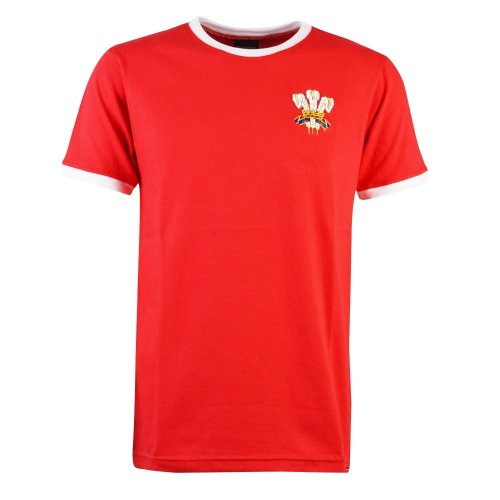 Wales Rugby T-Shirt - Red/White Ringer