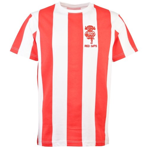 Lincoln City Retro T-Shirt - Red/White Stripe