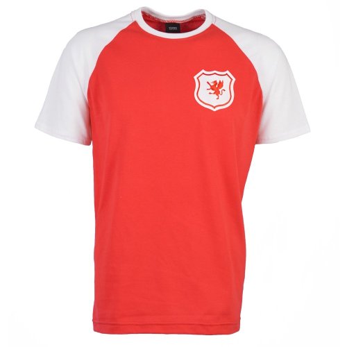 Wales Raglan Sleeve Red/White T-Shirt