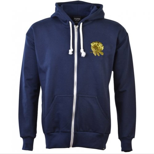 England Rugby 6 Nations Gold Rose Zip Hoodie - Navy