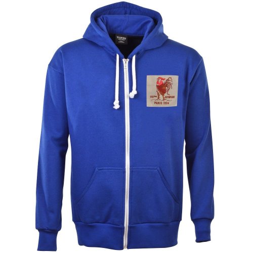 France Rooster 1924 Vintage Zipped Hoodie - Royal