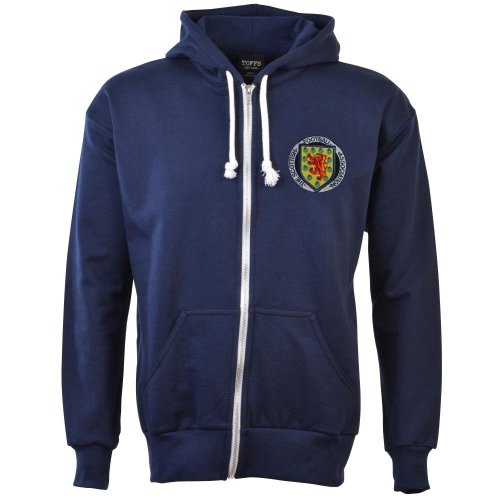 Scotland 1970's Zipped Hoodie - Navy