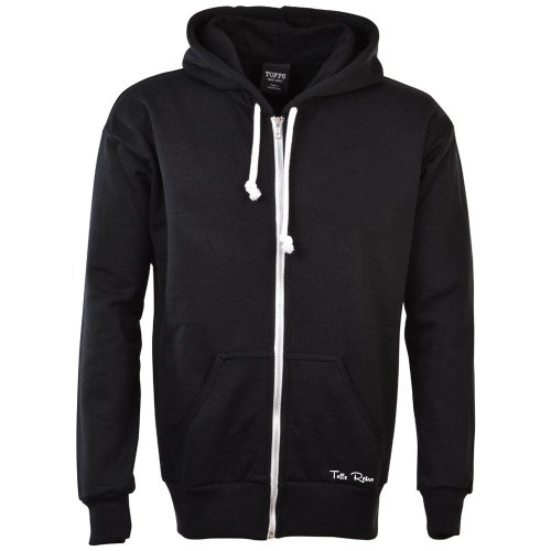 Toffs Retro Black Zipped Hoodie