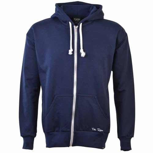 Toffs Retro Navy Zipped Hoodie