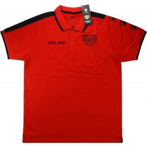 2016-17 Rayo Vallencano Kelme Polo Shirt (Red)