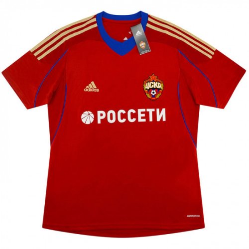 2013-2014 CSKA Moscow Adidas Home Authentic Football Shirt