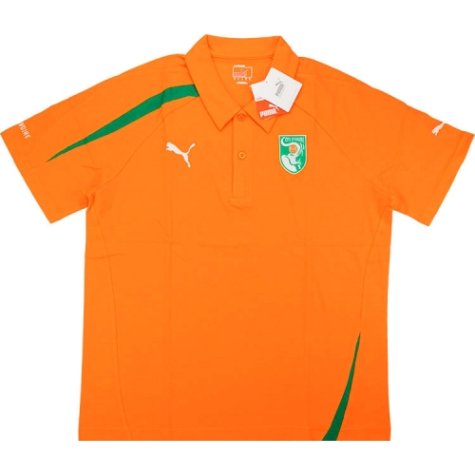 2010-11 Ivory Coast Puma Polo Shirt (Orange)