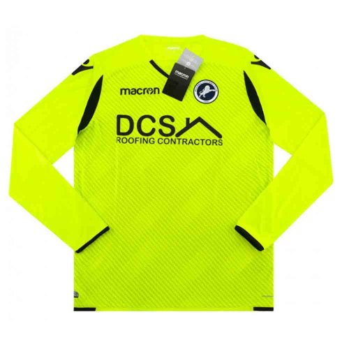 2018-2019 Millwall Macron Authentic Away Long Sleeve Goalkeeper Shirt