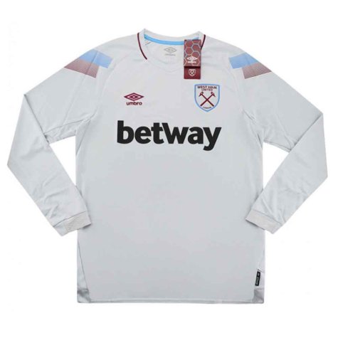 2018-2019 West Ham Umbro Third Long Sleeve Football Shirt