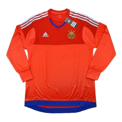 2015-16 Rapid Vienna Adidas Athentic Away Long Sleeve Goalkeeper Shir