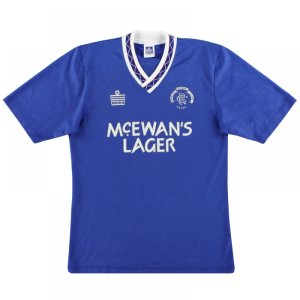 Rangers 1990-1992 Home Shirt (M) (Very Good) Rangers 1990-1992 Home Shirt (M) (Very Good)