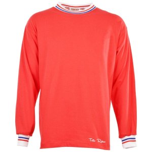 TOFFS Classic Retro Red Long Sleeve Shirt