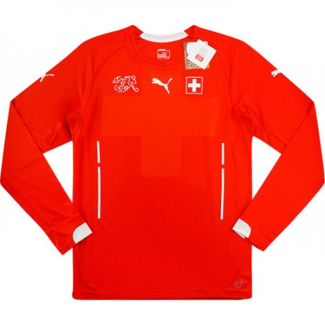 2014-15 Switzerland Player Issue Home L/S Shirt (PRO Fit) *BNIB*