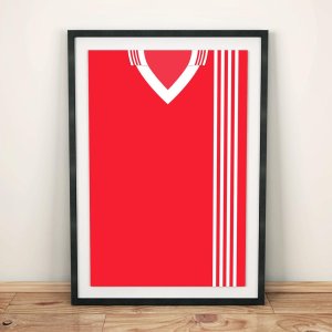 Aberdeen 1976 Football Shirt Art Print Aberdeen 1976 Football Shirt Art Print