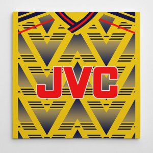 Arsenal 1991 Away Football Canvas Print Arsenal 1991 Away Football Canvas Print