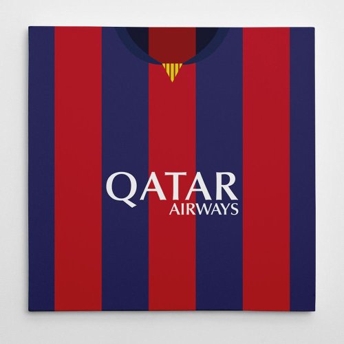 Barcelona 14/15 Football Canvas Print