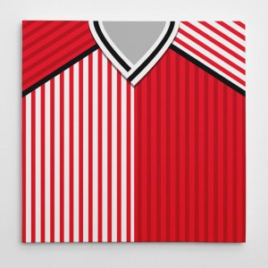 Denmark 1986 Football Canvas Print Denmark 1986 Football Canvas Print