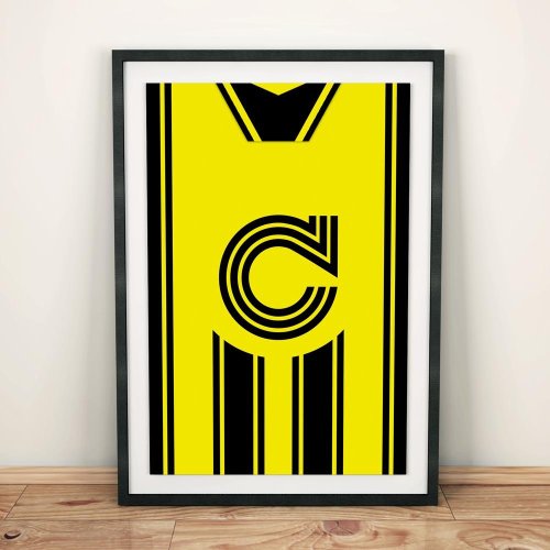 Borussia Dortmund 1997 Football Shirt Art Print