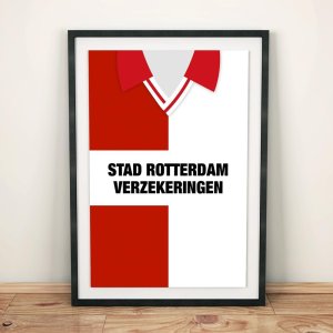 Feyenoord 1993 Football Shirt Art Print Feyenoord 1993 Football Shirt Art Print