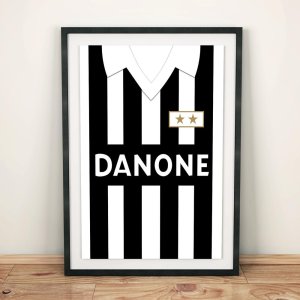 Juventus 1992 Football Shirt Art Print Juventus 1992 Football Shirt Art Print