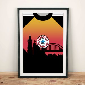 Newcastle United Goalkeeper 96-97 Football Shirt Art Print Newcastle United Goalkeeper 96-97 Football Shirt Art Print