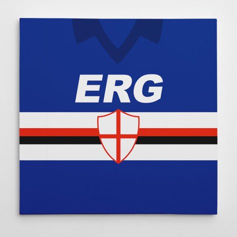 Sampdoria 1991 Football Canvas Print