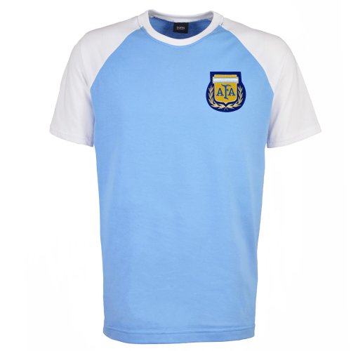 Kids Argentina Raglan Sleeve Sky/White T-Shirt