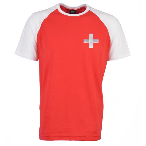 Kids Switzerland Raglan Sleeve Red/White T-Shirt