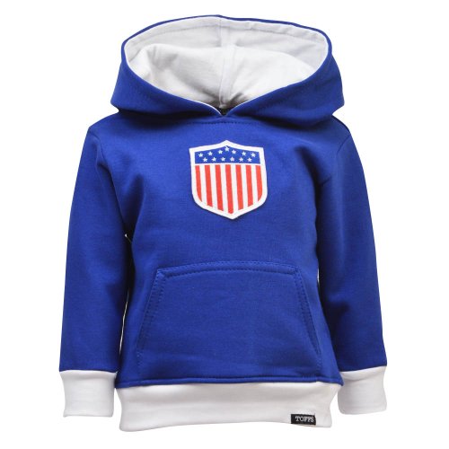 Kids USA Hoodie - Royal/White
