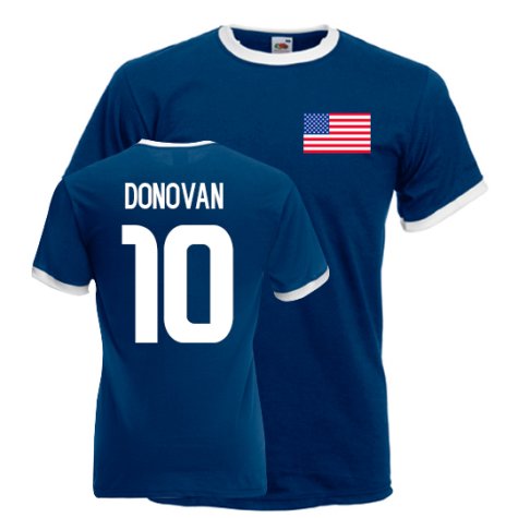 Landon Donovan Usa Ringer Tee (navy)