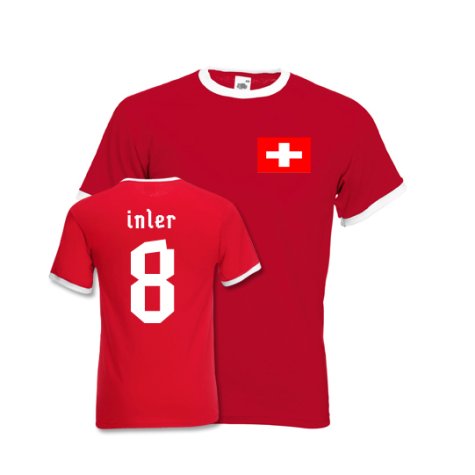 Gokhan Inler Switzerland Ringer Tee (red)