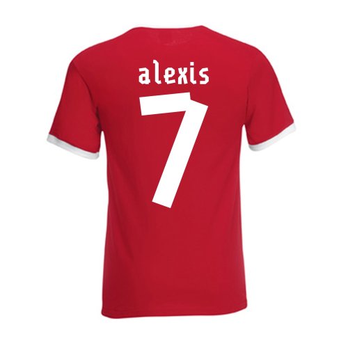 Alexis Sanchez Chile Ringer Tee (red)