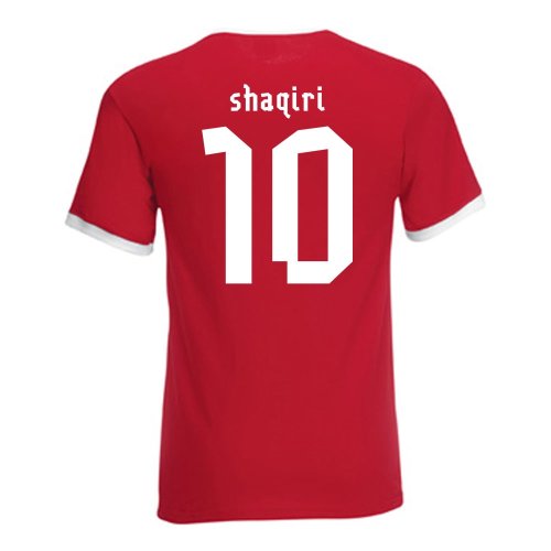 Xherdan Shaqiri Switzerland Ringer Tee (red)