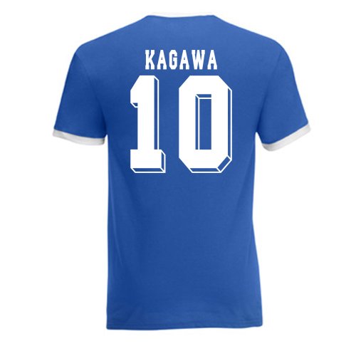 Shinji Kagawa Japan Ringer Tee (blue)