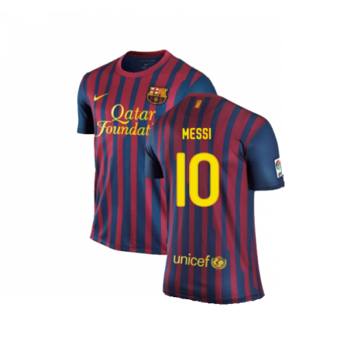 Barcelona 2011-12 Home Shirt (L) (Very Good) (Messi 10)