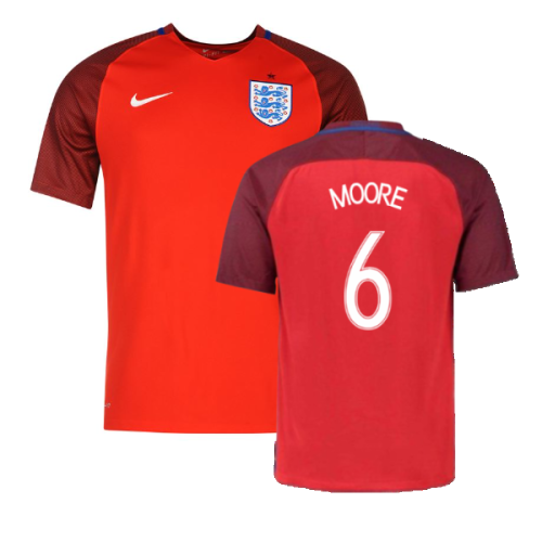 England 2016-17 Away Football Shirt (XL.Boys) (Excellent) (Moore 6)