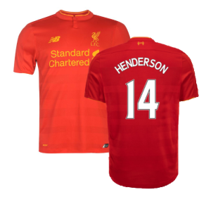 Liverpool 2016-17 Home Shirt (Mint) (Henderson 14)