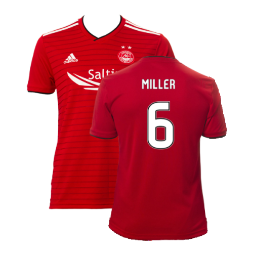 Aberdeen 2018-19 Home Shirt (Excellent) (Miller 6)