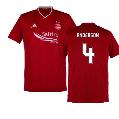 Aberdeen 2019-20 Home Shirt (XS) (Excellent) (Anderson 4)