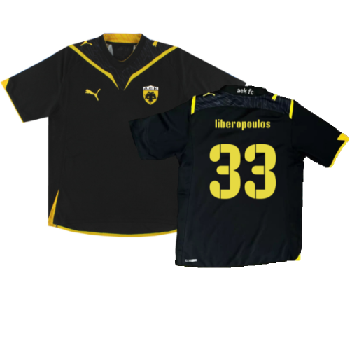 AEK Athens 2009-10 Away Shirt (M) (Excellent) (Liberopoulos 33)