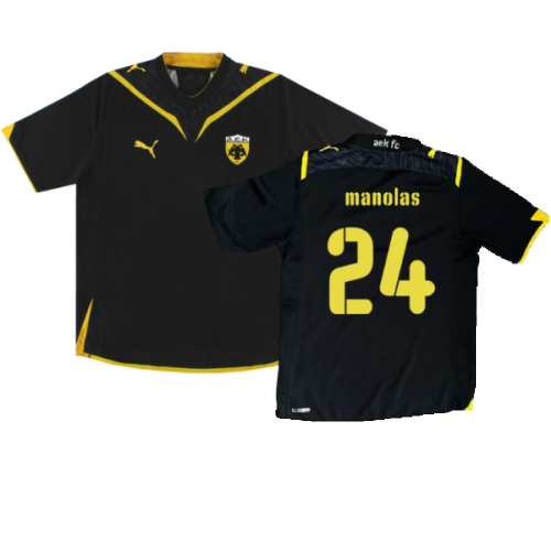 AEK Athens 2009-10 Away Shirt (M) (Excellent) (Manolas 24)