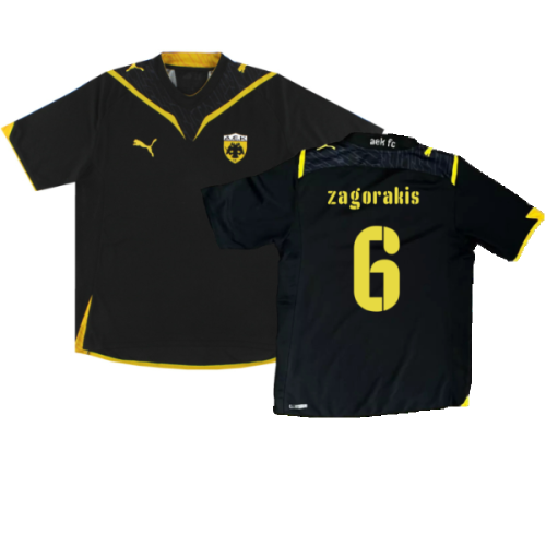 AEK Athens 2009-10 Away Shirt (M) (Excellent) (Zagorakis 6)