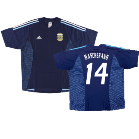 Argentina 2002-04 Away Shirt (XXL) (Excellent) (MASCHERANO 14)