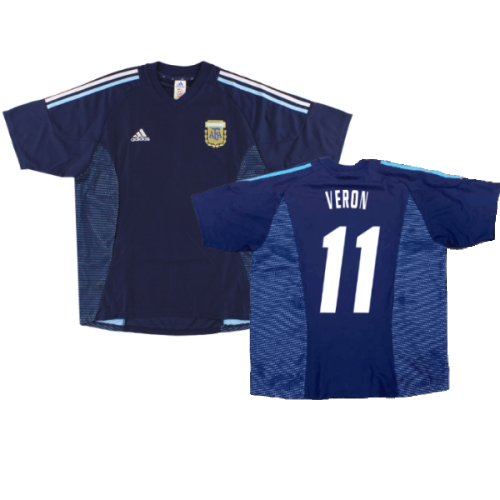 Argentina 2002-04 Away Shirt (XXL) (Excellent) (Veron 11)