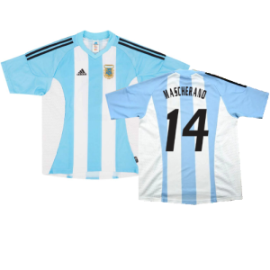 Argentina 2002-04 Home Shirt (L) (Excellent) (MASCHERANO 14)