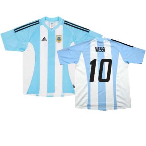 Argentina 2002-04 Home Shirt (L) (Excellent) (MESSI 10)