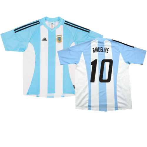 Argentina 2002-04 Home Shirt (L) (Excellent) (RIQUELME 10)