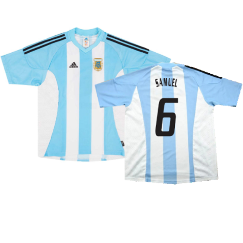 Argentina 2002-04 Home Shirt (L) (Excellent) (Samuel 6)